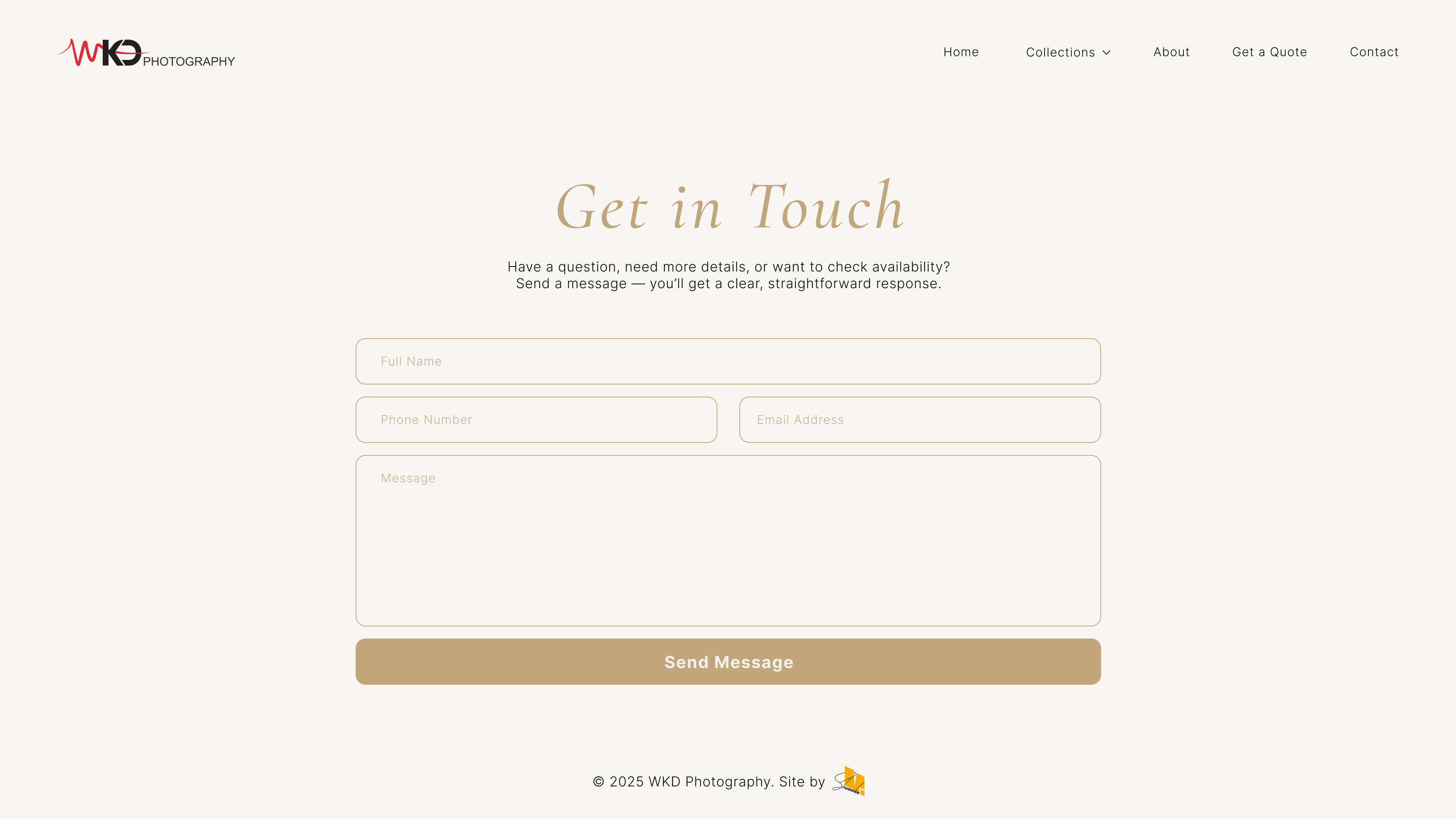 WKD Photography Website 5